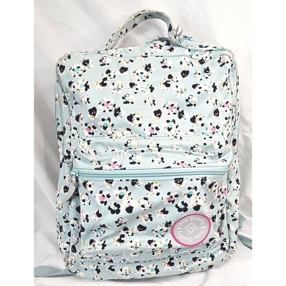 Vera Bradley ReActive Grand‎ Backpack Light Blue Floral Recycled Polyester Bag